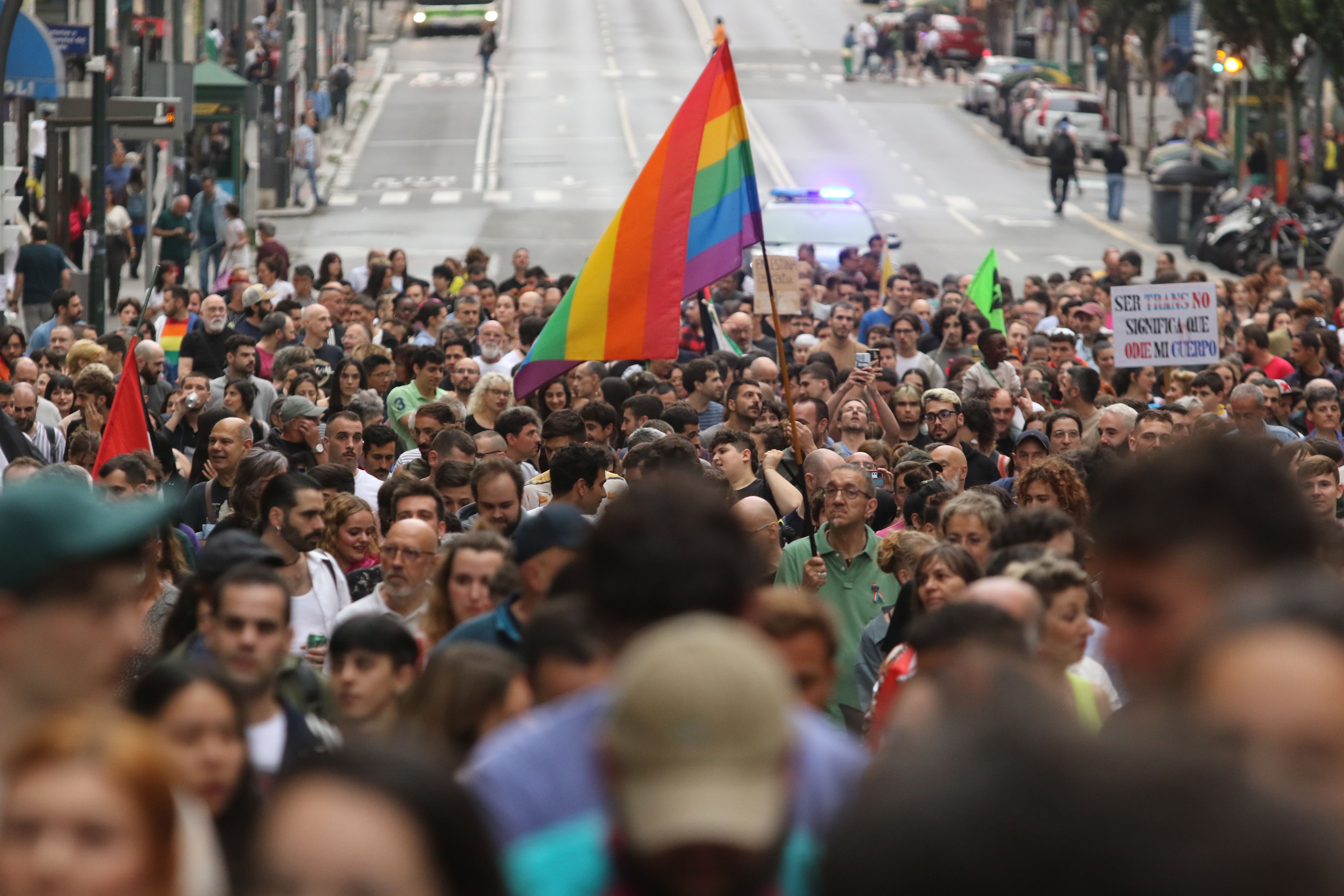 LGTBI Komunitatearen Nazioarteko Eguneko manifestazioa, Bilbon. OSKAR MATXIN EDESA / FOKU