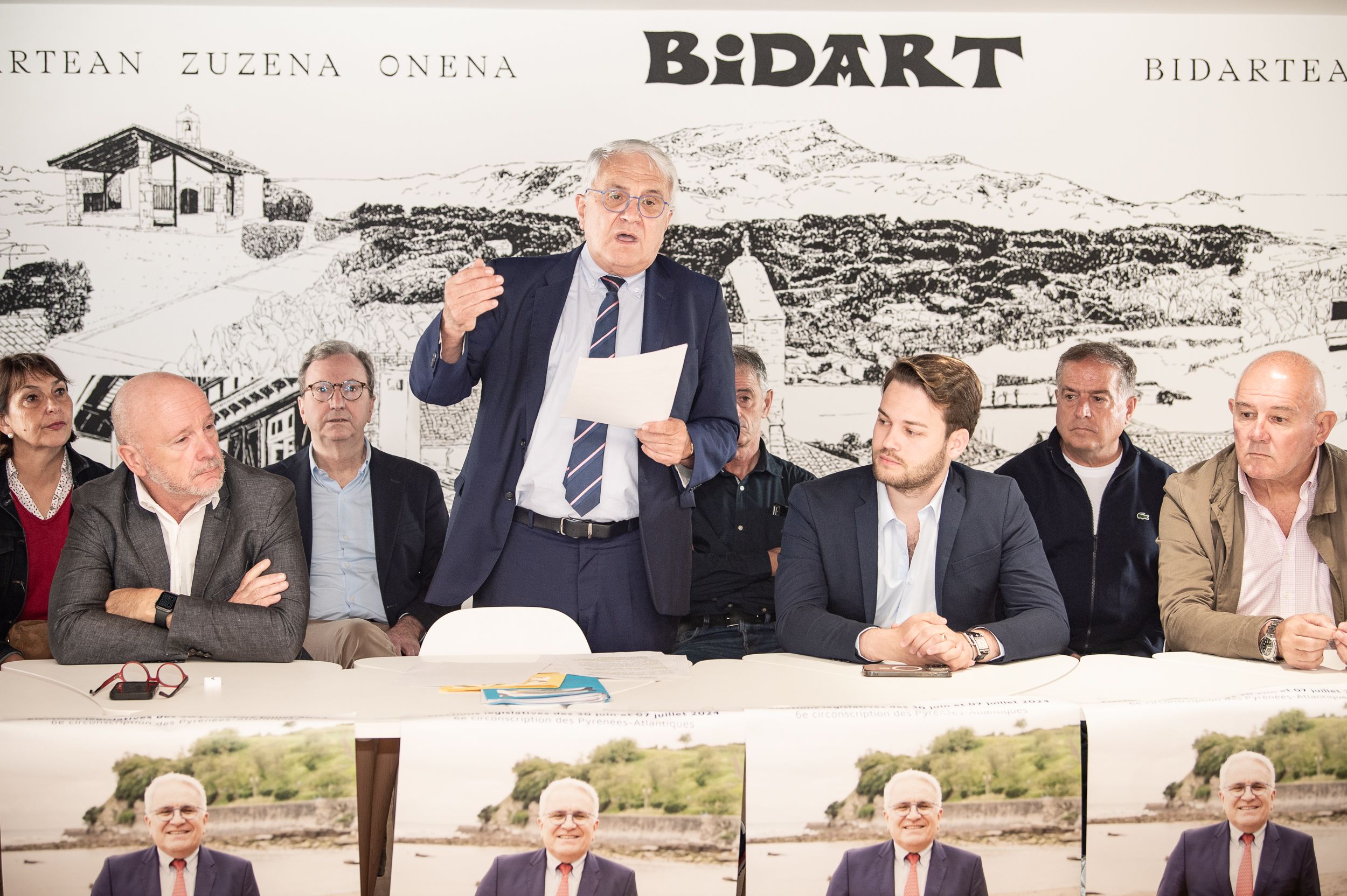 Christian Deveze, Bidarten, hautetsien sostenguarekin. PATXI BELTZAIZ