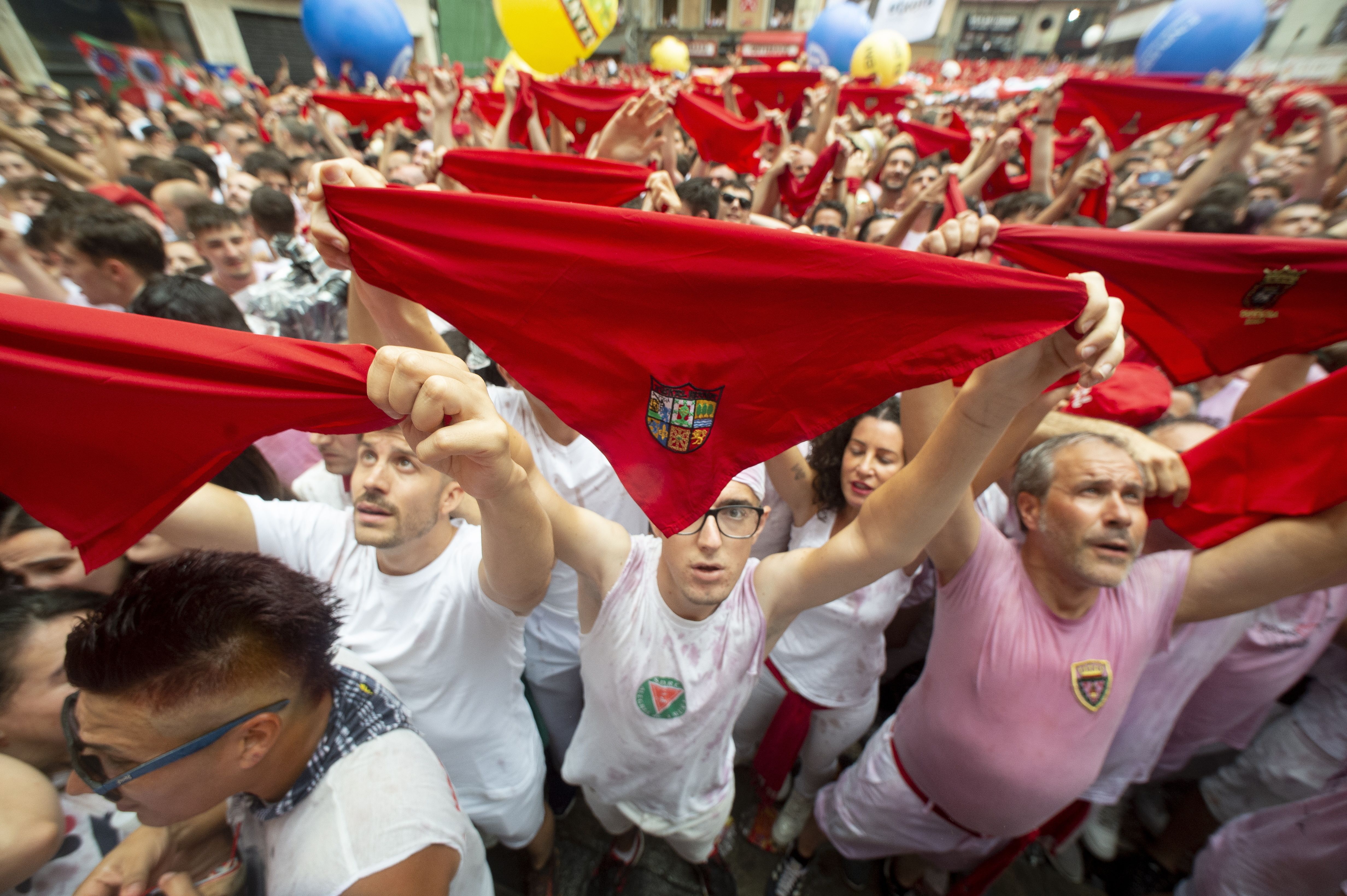 Sanferminetako txupinazoa, iaz. IÑIGO URIZ / FOKU
