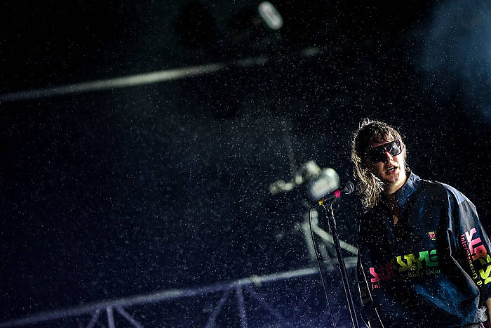 The Strokes, Brasilen emandako kontzertu batean. FERNANDO BIZERRA / EFE