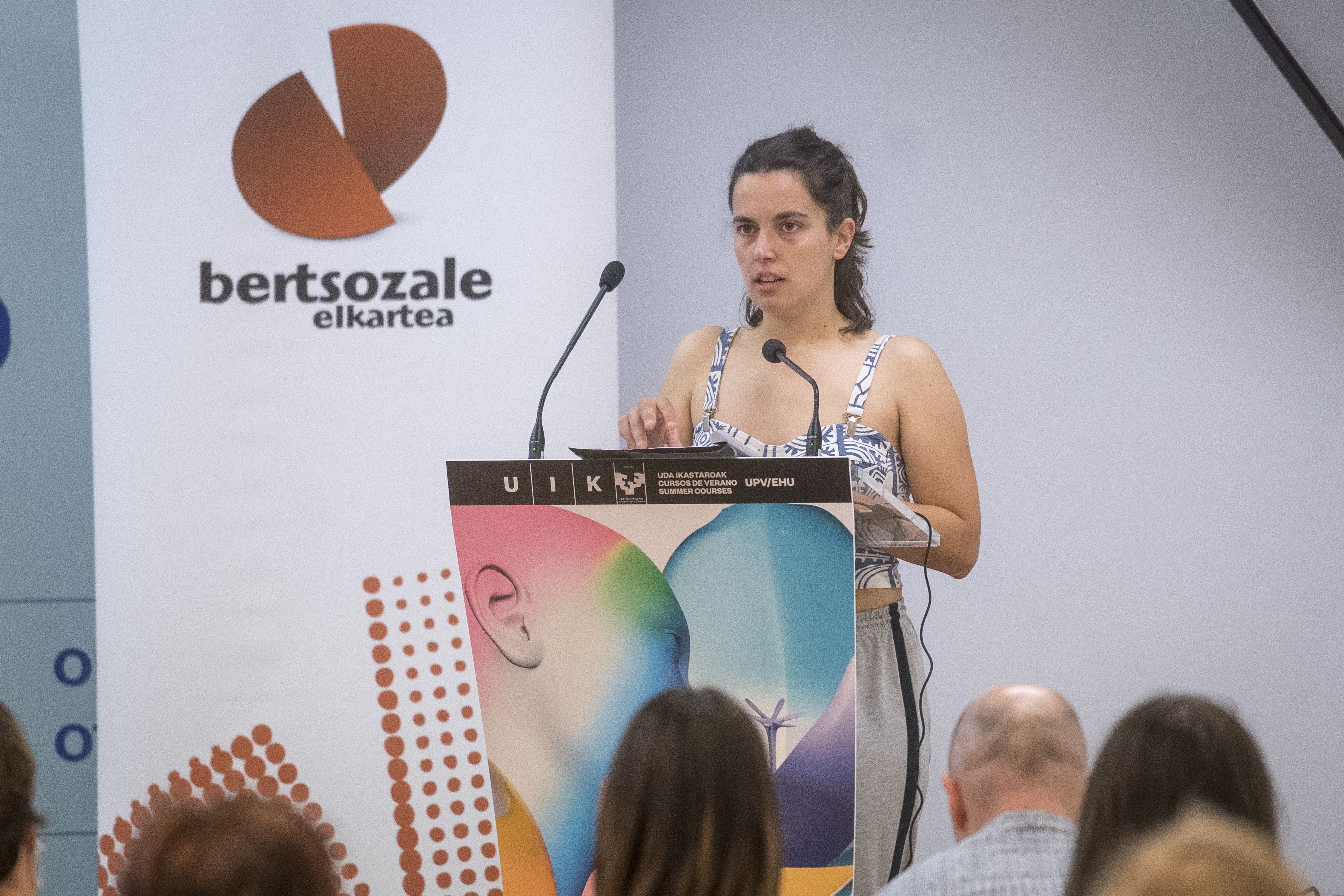 Maider Arregi EHUren udako Ikastaroetan, Donostian. GORKA RUBIO / FOKU