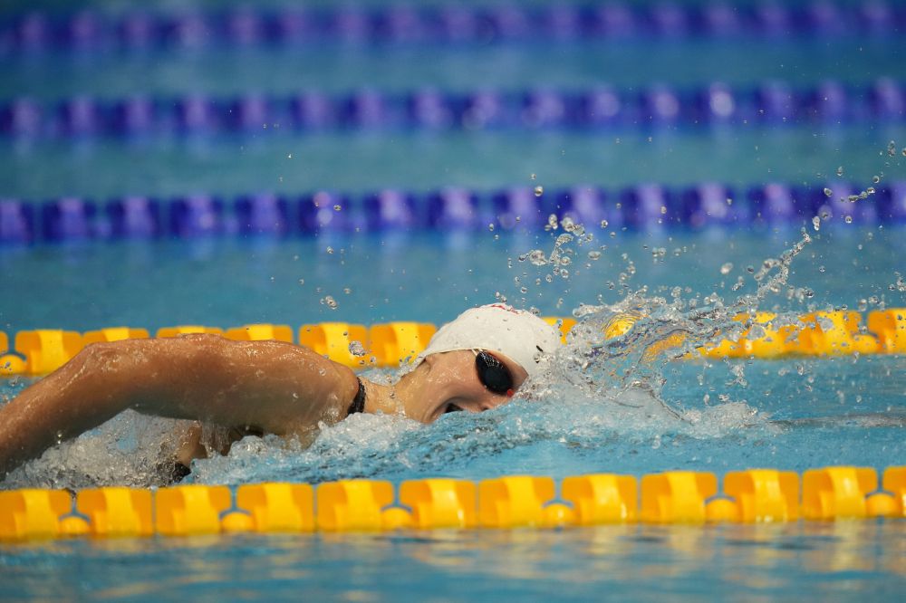Katie Ledecky Igeriketako Munduko Txapelketan. HIROSHI YAMAMURA / EFE Katie Ledecky Igeriketako Munduko Txapelketan. HIROSHI YAMAMURA / EFE