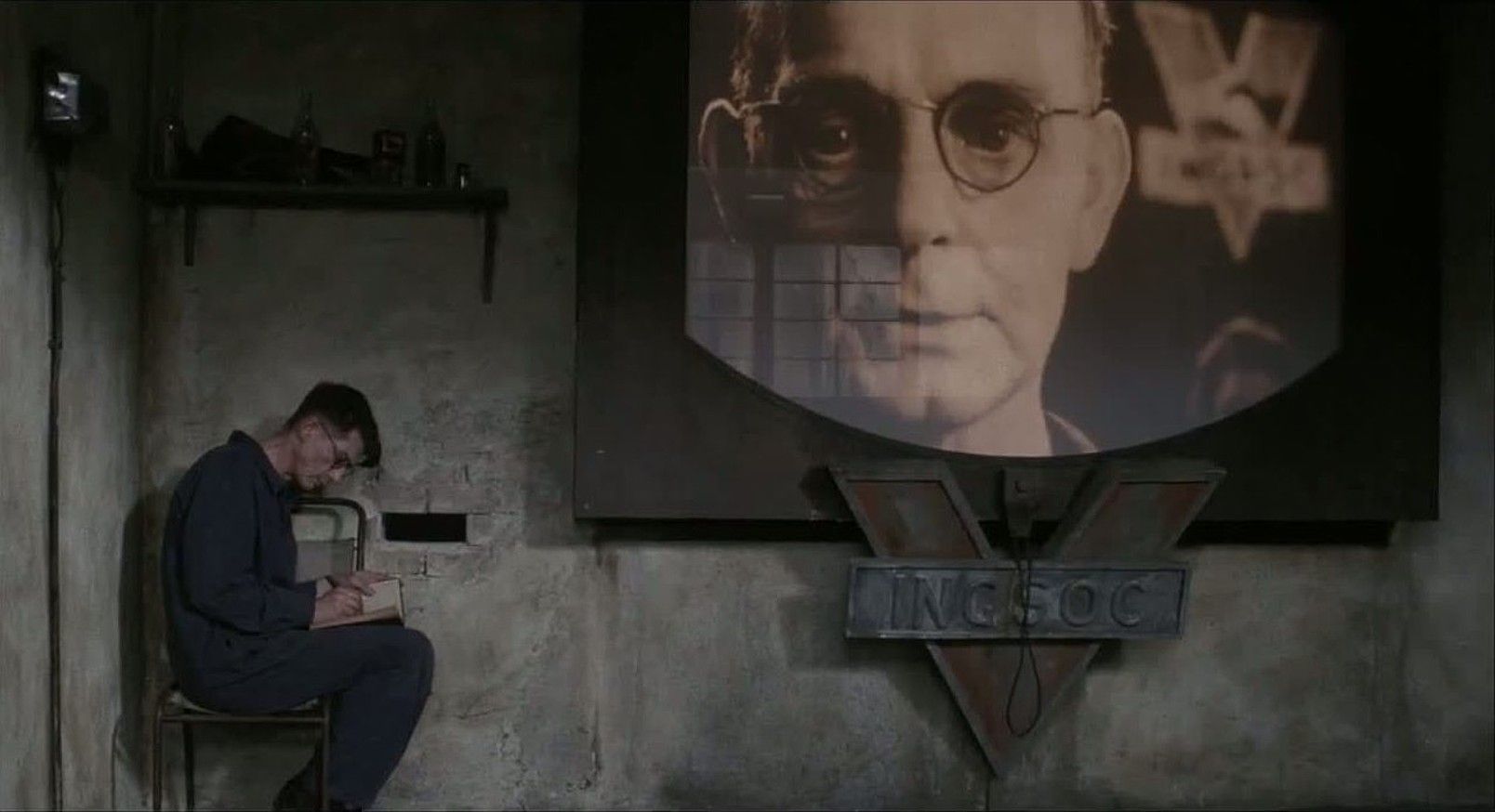 Michael Radford zuzendariaren 1984 filmaren fotograma bat, George Orwellen izen bereko nobelan oinarritutakoa. BERRIA.