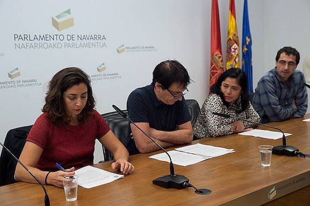 Orain Baiko kideen agerraldia, gaur, Iruñean. IñIGO URIZ, FOKU