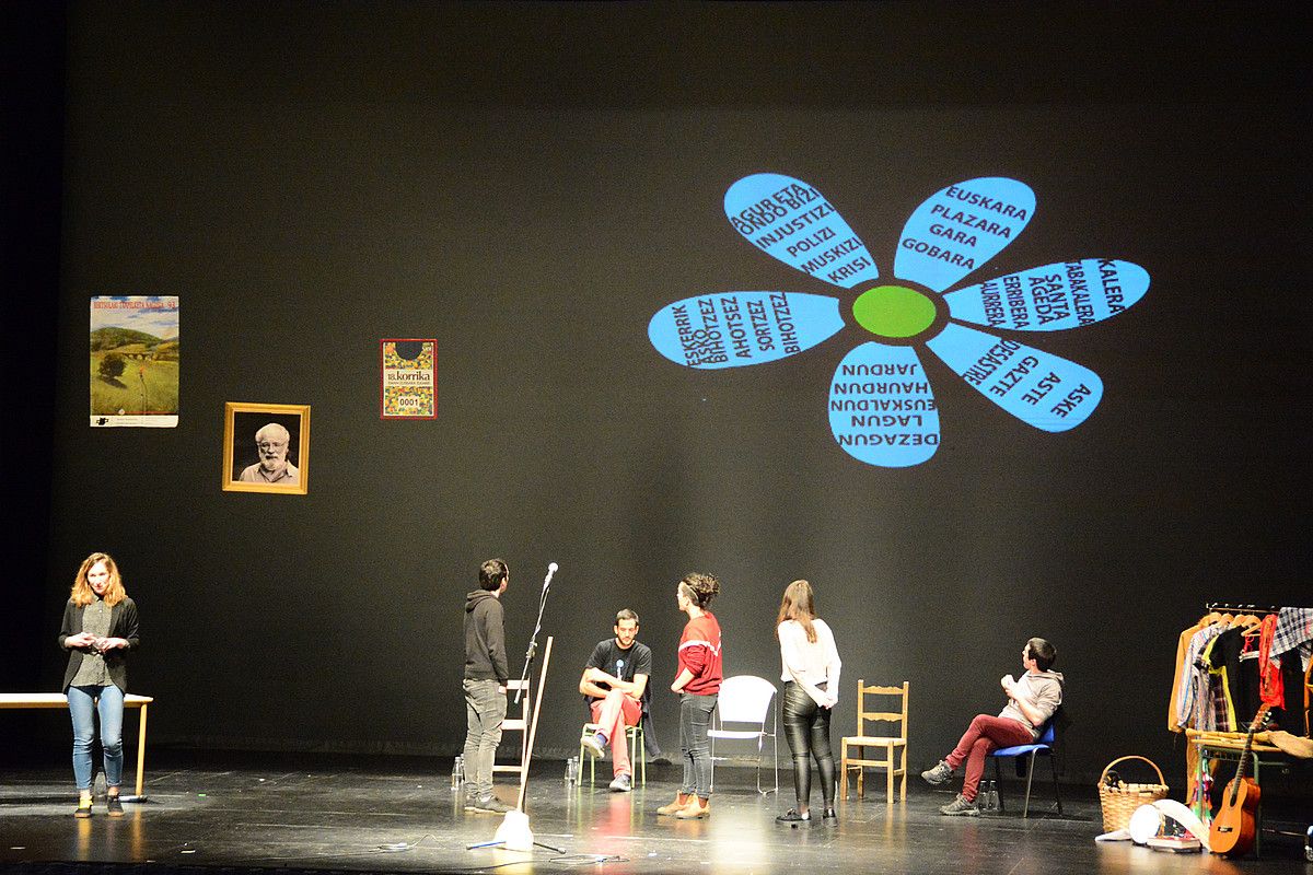 Saio nagusia. X. Galletebeitia, J. Soto, M. Lujanbio, M. Arzallus eta B. Gaztelumendi. XDZ. Saio nagusia. X. Galletebeitia, J. Soto, M. Lujanbio, M. Arzallus eta B. Gaztelumendi. XDZ.