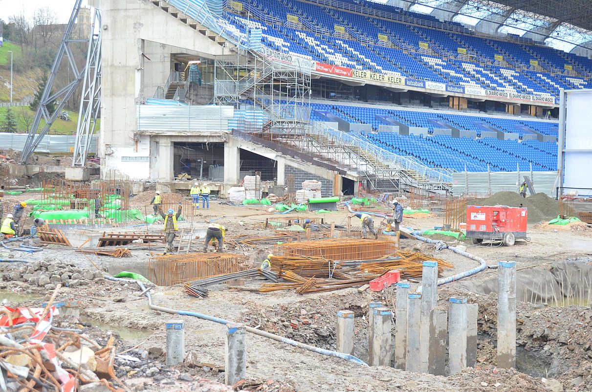 Mamadu Dembele Maliko langilea, Anoetako obretan. JULEN APERRIBAI.