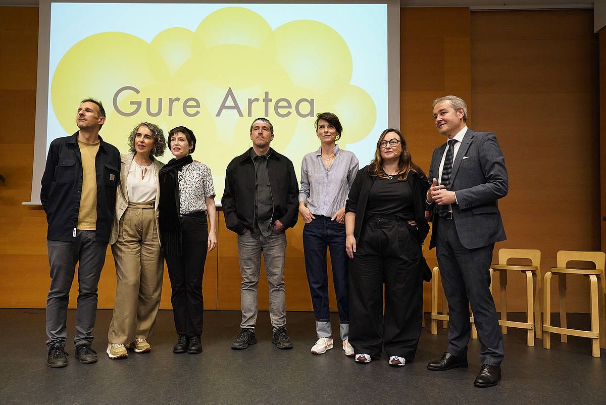 Gure Artea sariak banatu dituzte gaur goizean, Gasteizko Artium museoan. ENDIKA PORTILLO / FOKU