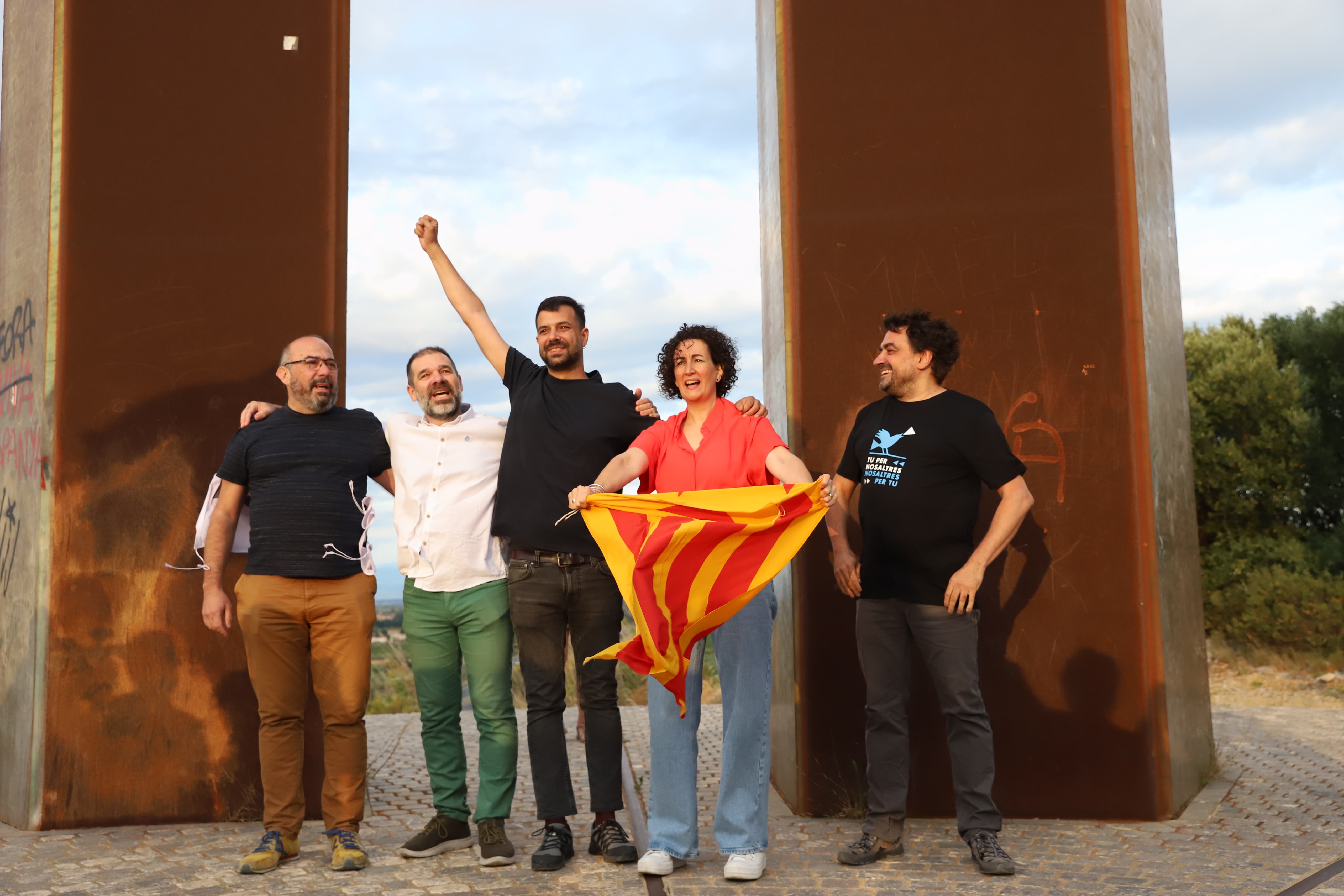 Josep Campmajo, Oleguer Serra, Ruben Wagensberg, Marta Rovira eta Jesus Rodriguez —ezkerretik eskuinera—. VILAWEB
