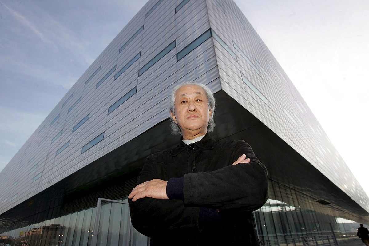 Arata Isozaki arkitektoa, Turinen (Italia), 2005ean. DANIEL DAL ZENNARO / EFE.