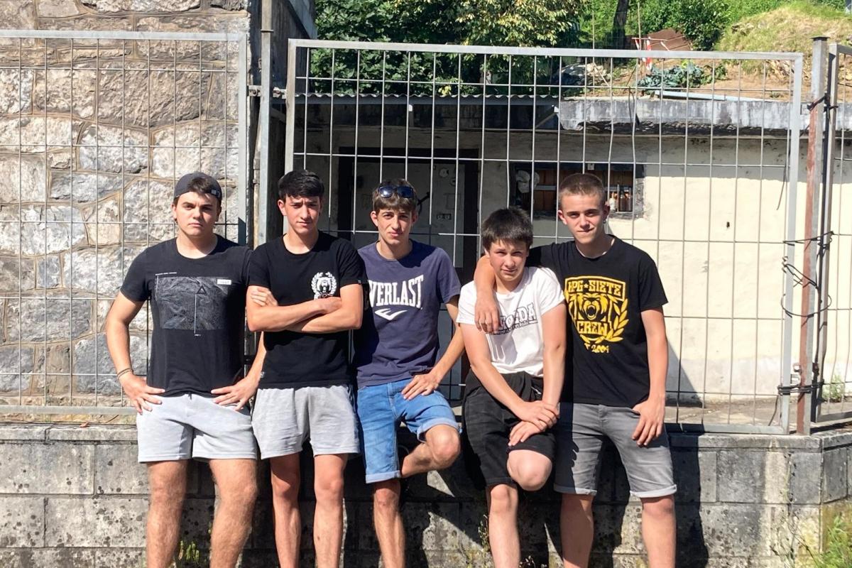 Azpeitiko Labankada musika taldeko kideak; gaur Zubizar Festen izango diren taldeetako bat da. ZUBIZAR FEST