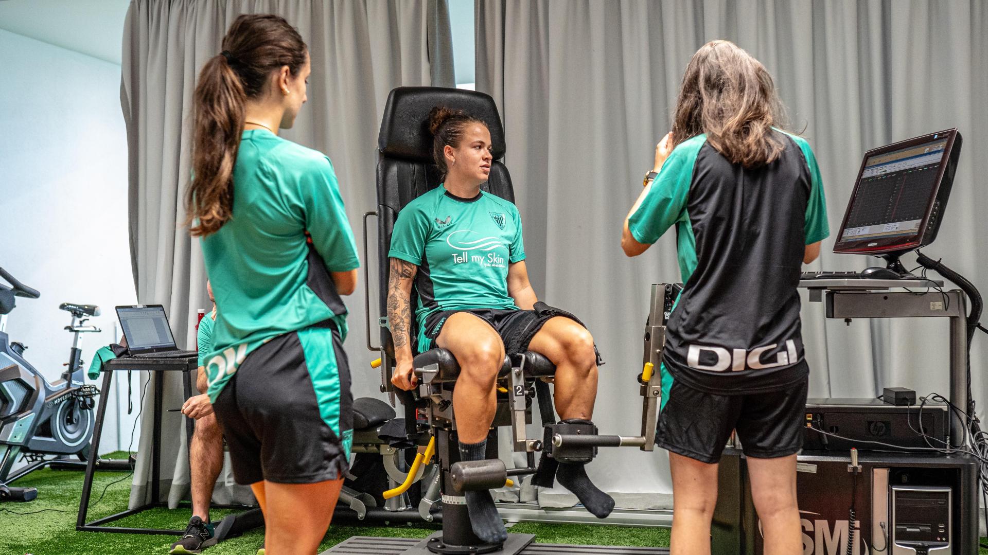 Athleticeko jokalariak lehen lan saioan. ATHLETIC