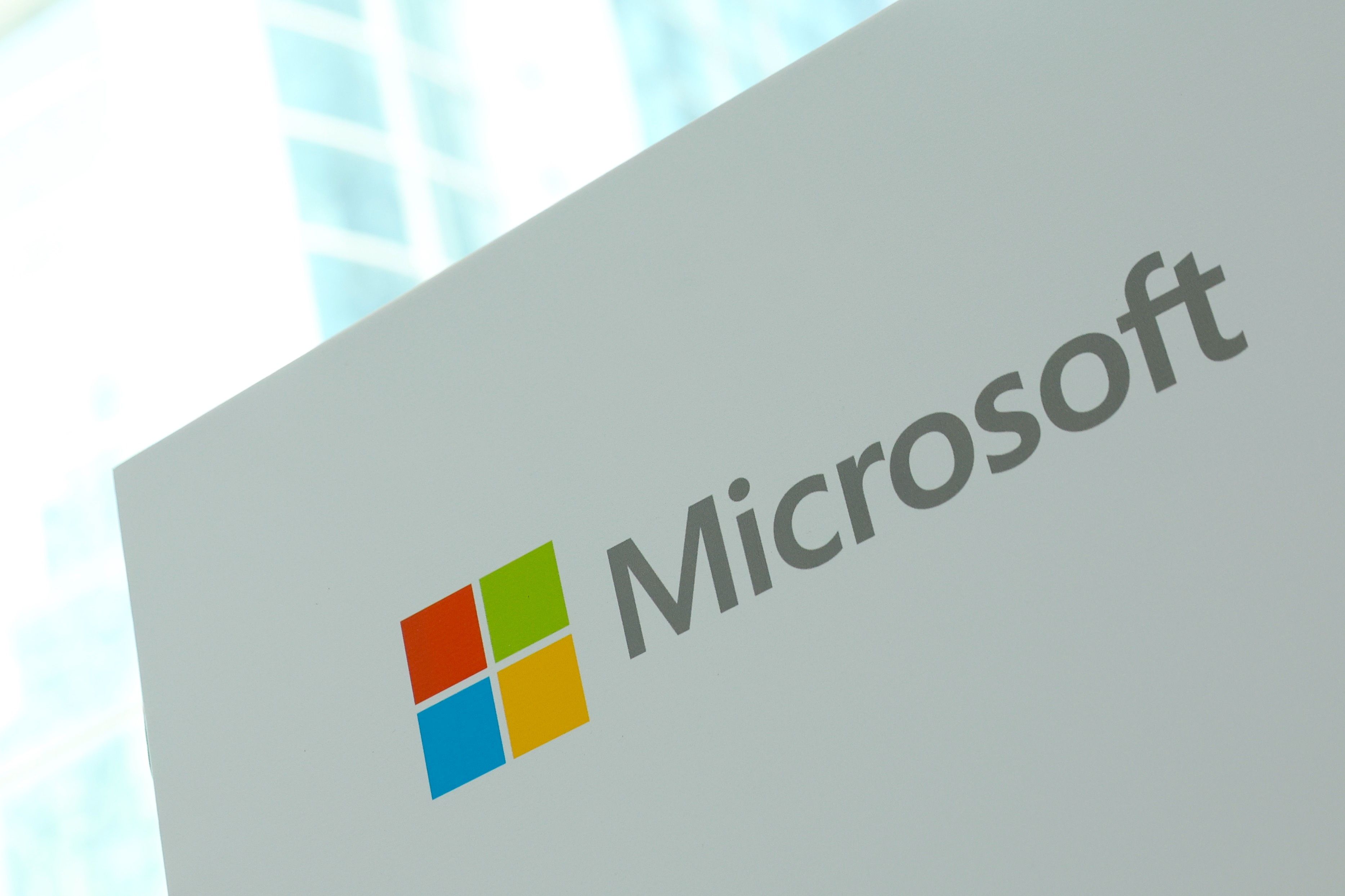Microsoften logoa, artxiboko irudi batean. FAZRY ISMAIL / EFE
