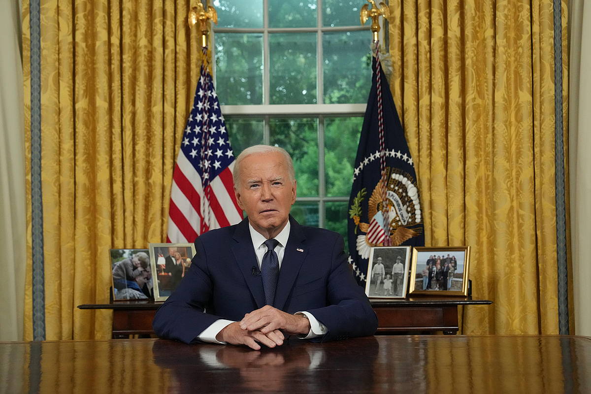 Joe Biden Etxe Zurian, artxiboko irudi batean. ERIN SCHAAF / EFE