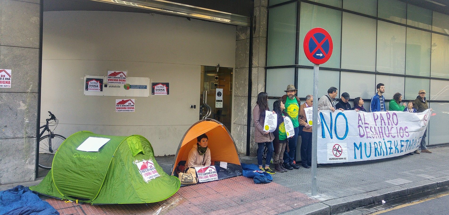 Atzoko protesta, Bilbon. BERRIA. Atzoko protesta, Bilbon. BERRIA.