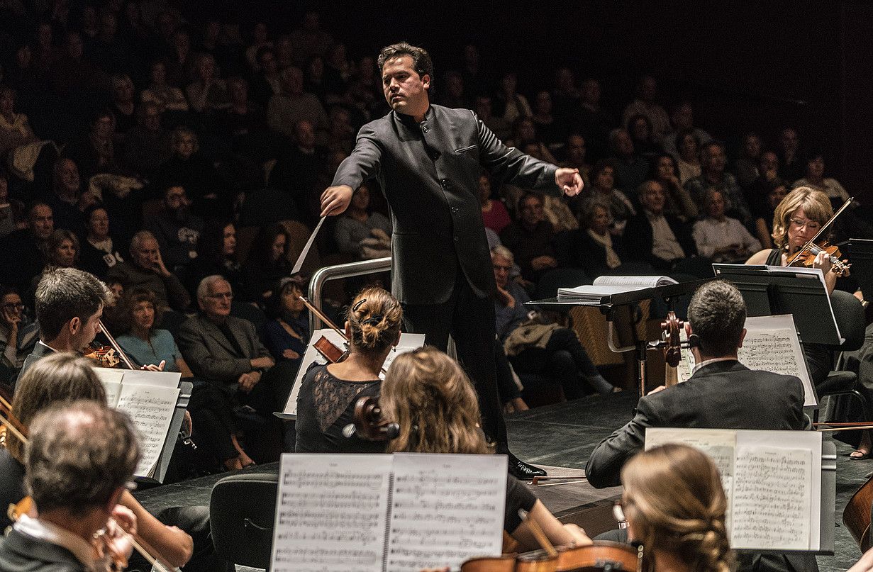 Robert Treviño Euskadiko Orkestra Sinfonikoko zuzendaria. JUANTXO EGAÑA.