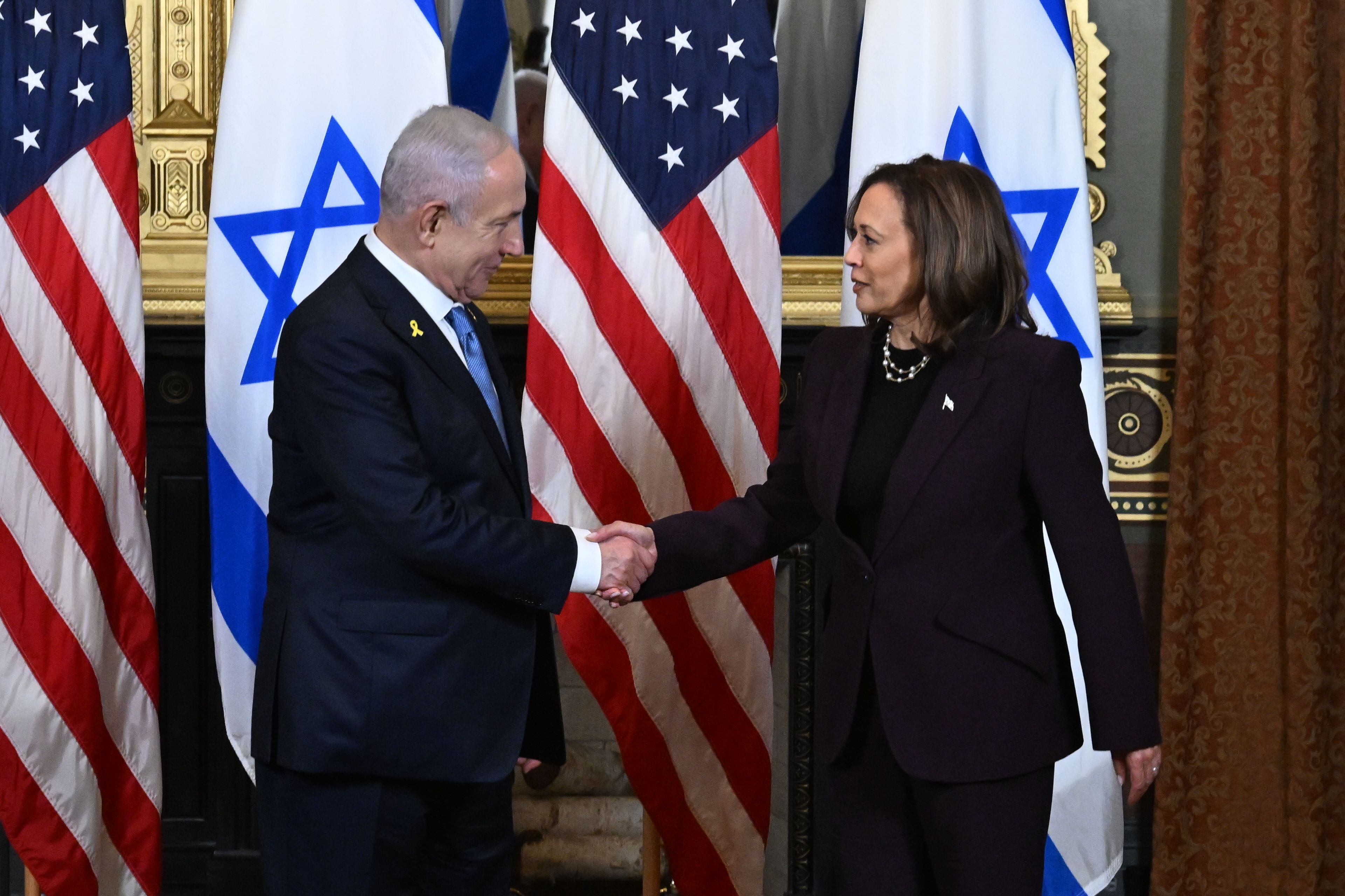 Kamala Harris eta Benjamin Netanyahu