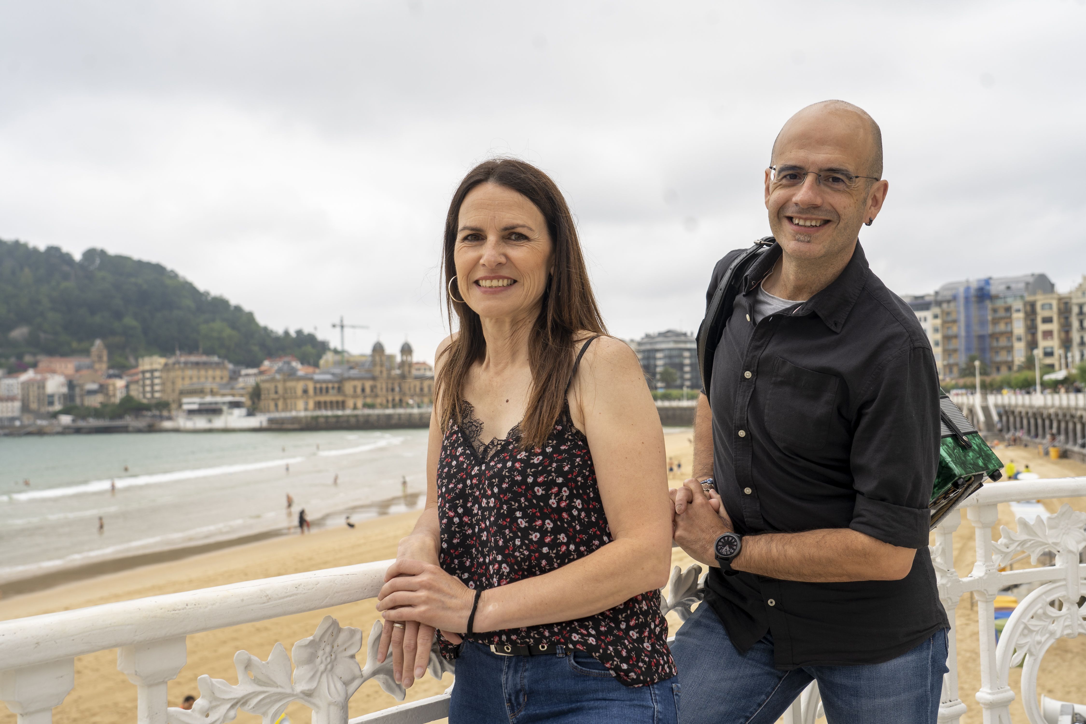 Anabel Arraiza eta Agus Barandiaran, 'Erromerian' saioko gidariak. GORKA RUBIO / FOKU