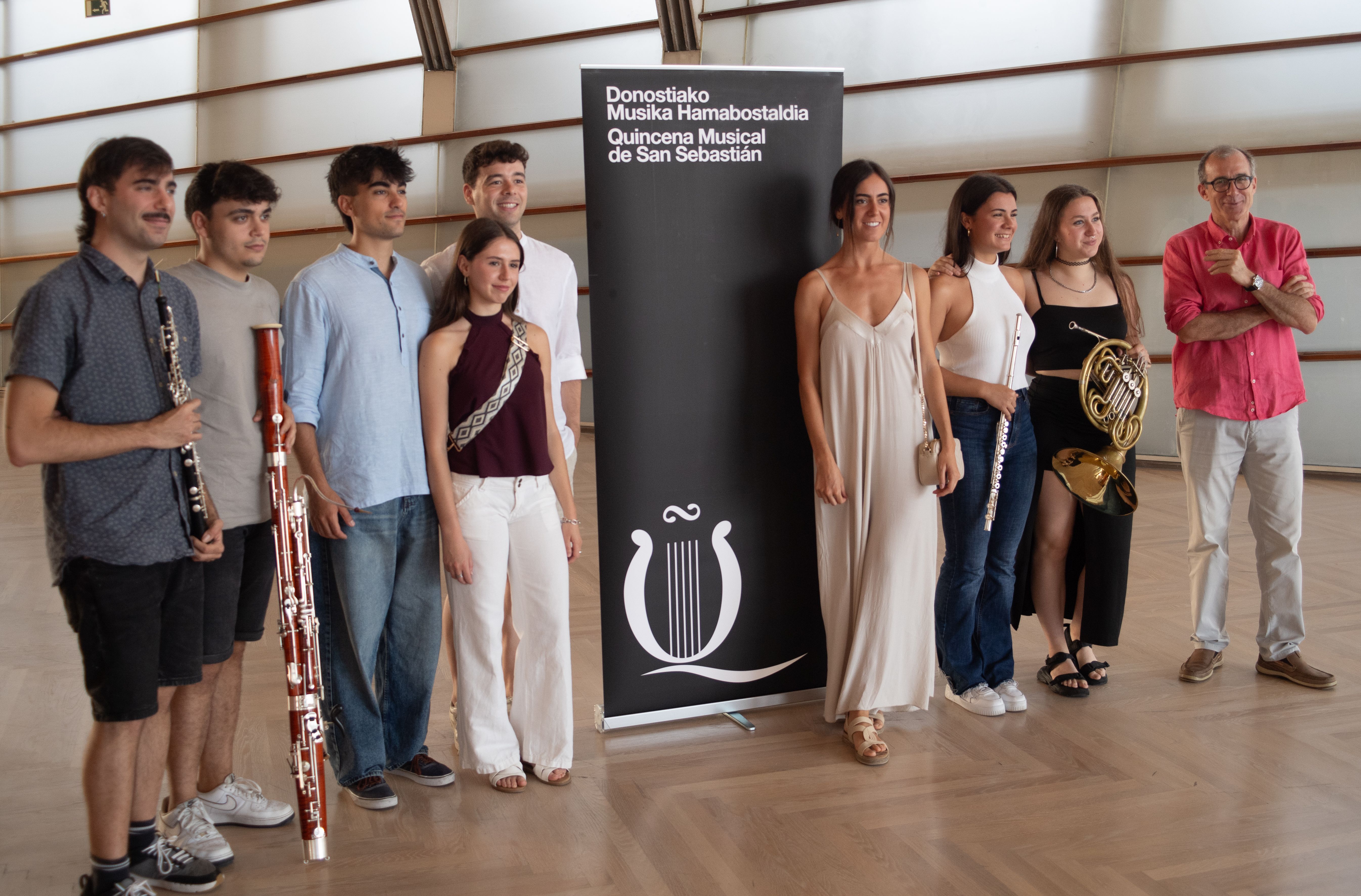 Donostiako 85. Musika Hamabostaldiaren inaugurazio egunaren aurkezpena, gaur, Donostiako Kursaalean. JAGOBA MANTEROLA / FOKU