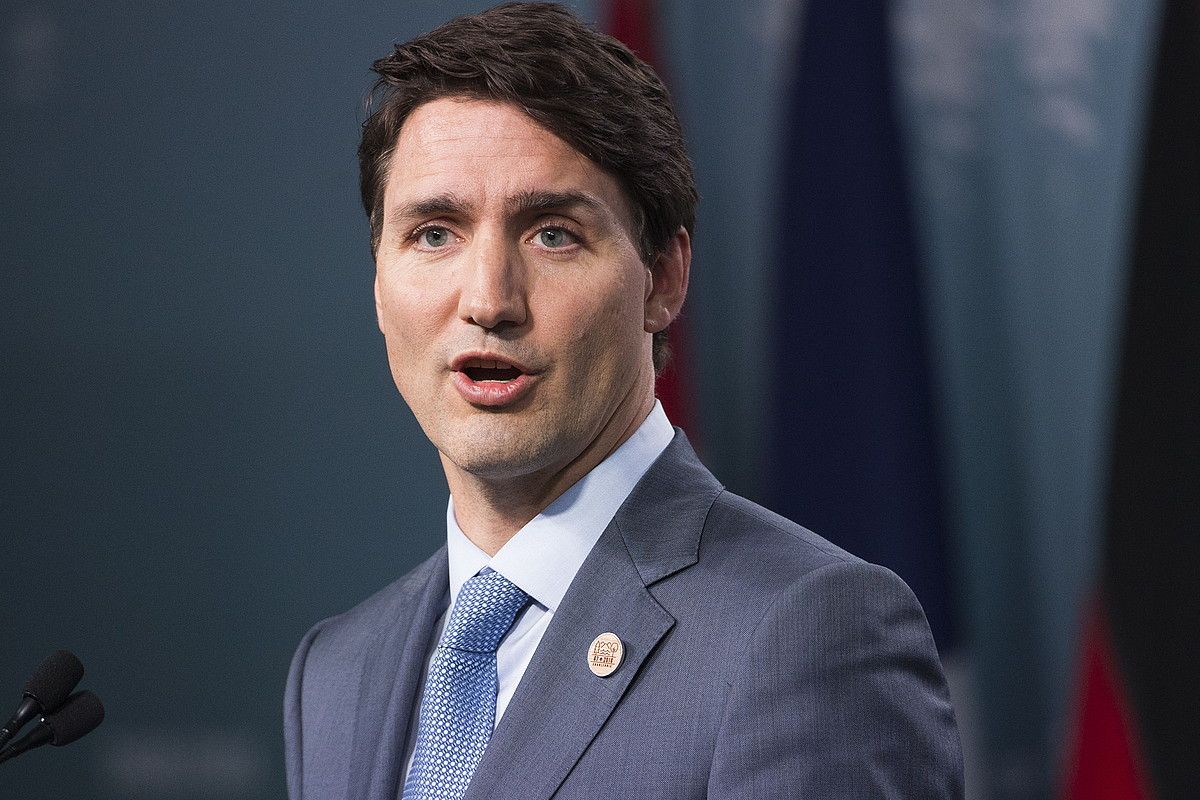 Justin Trudeau Kanadako lehen ministroa, artxiboko irudi batean. MICHAEL REYNOLDS / EFE.