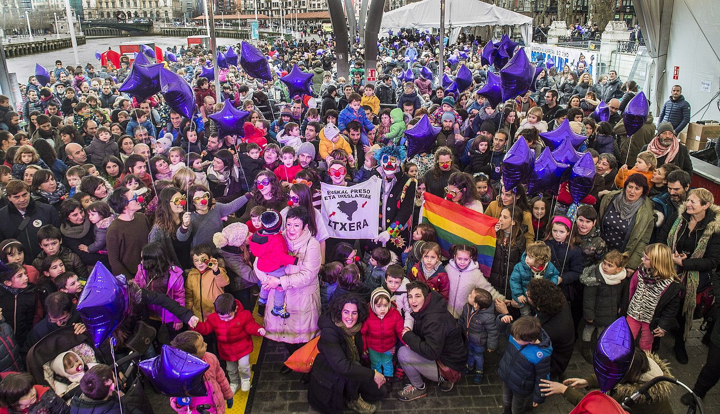 Elkarretaratzea Majarenasen eta bere alabaren alde, iaz, Bilbon. M. RAMIREZ / FOKU.