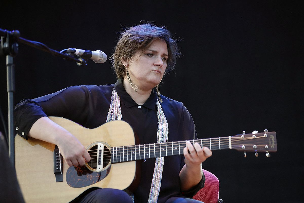 85 musikari bilduko dira 43. Getxo Jazz jaialdian bihartik igandera bitarte. Irudian, Madeleine Peyroux. JUANJO MARTIN / EFE.