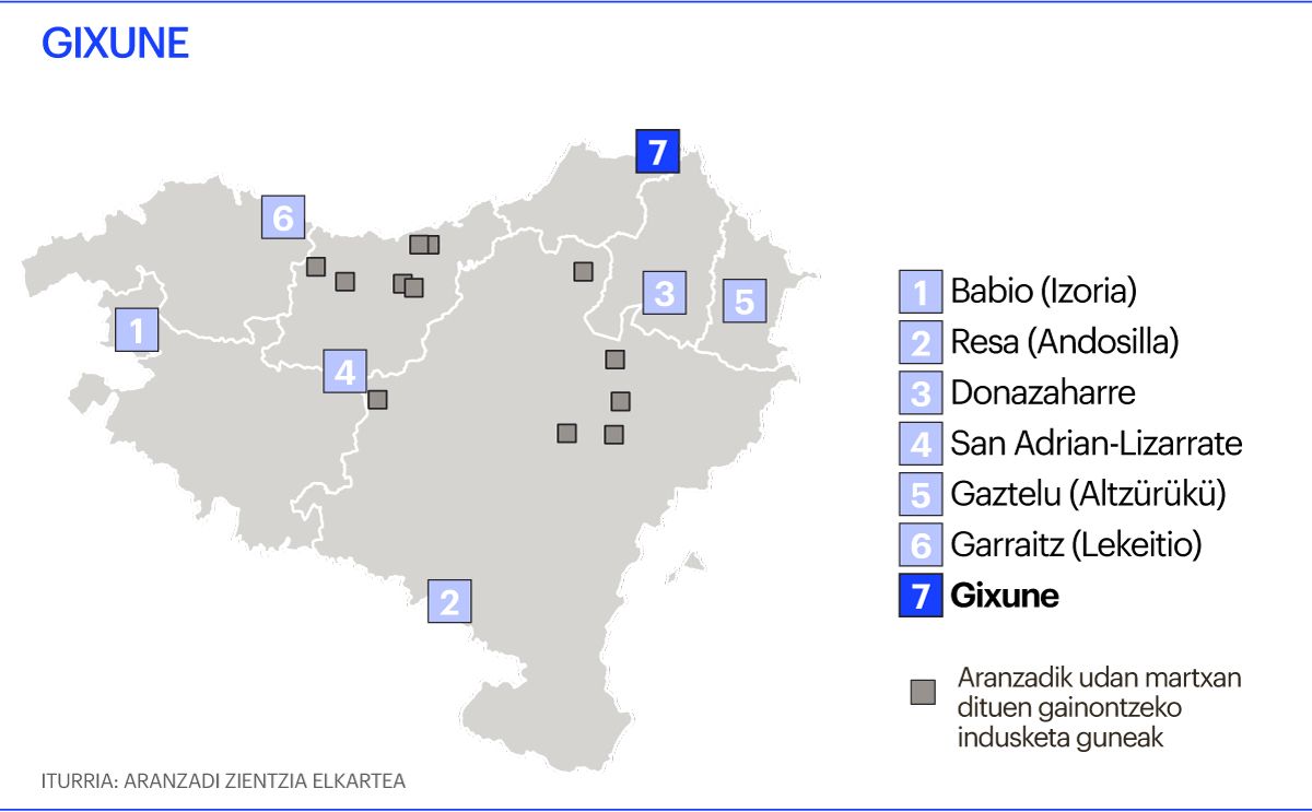 Indusketa mapa, Gixune Indusketa mapa, Gixune
