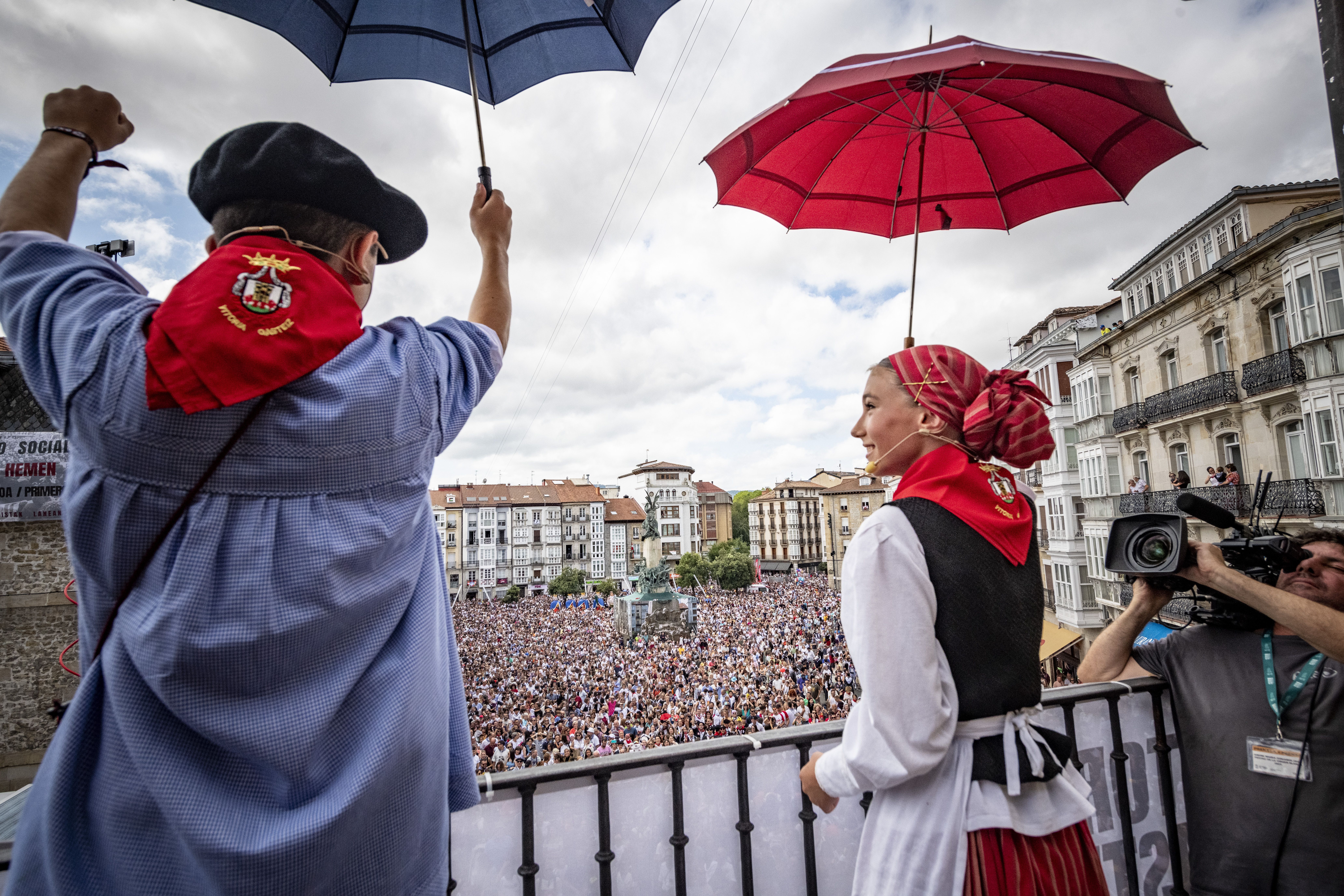 Zeledon Txiki eta Edurne Txiki, haurren egunean. JAIZKI FONTANEDA / FOKU
