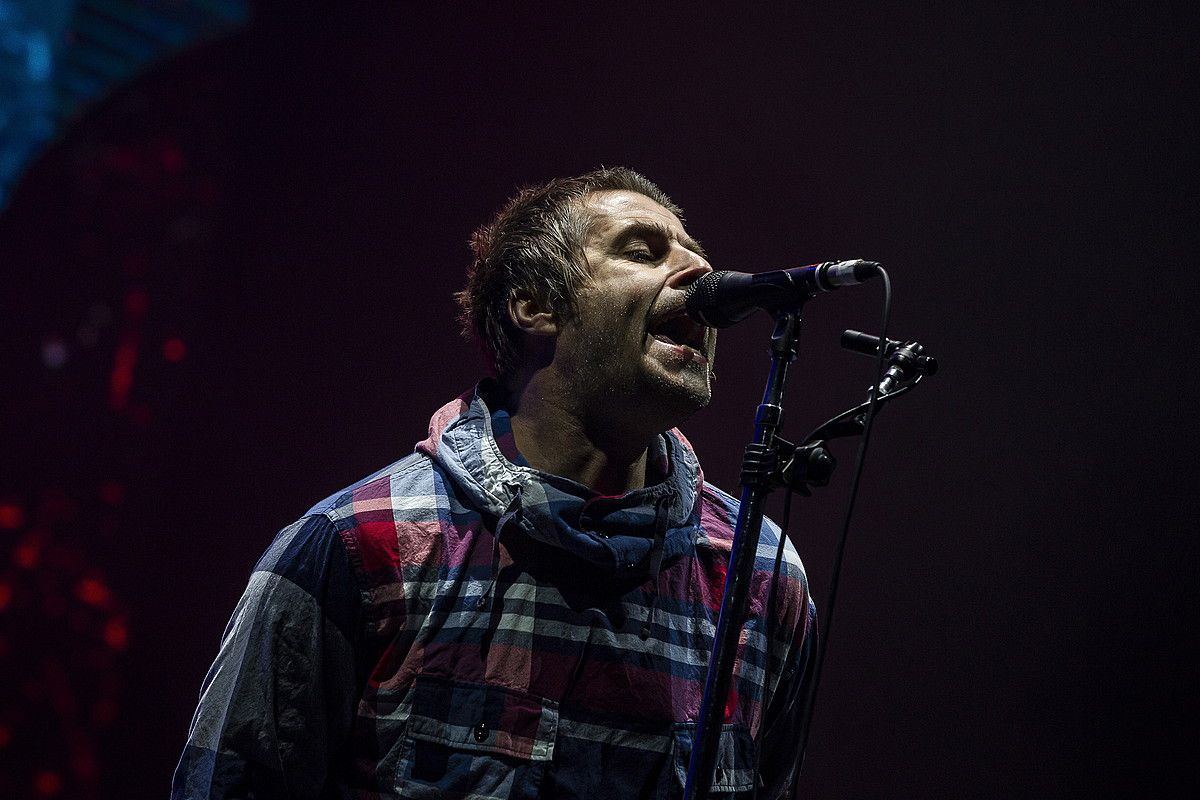 Liam Gallagher, BBK Live jaialdian Kobetamendin eman zuen kontzertuan, herenegun. ARITZ LOIOLA / FOKU.