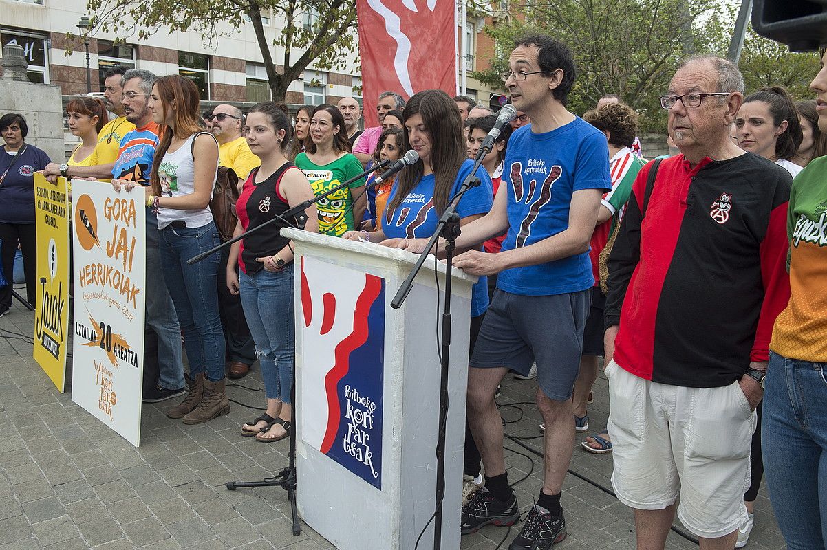 Bilboko Konpartsetako Iñigo Fernandez de Martikorena. MONIKA DEL VALLE / FOKU.