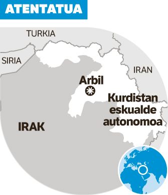 Irakeko Kurdistango eskualdeko Turkiaren kontsulordea hil dute.