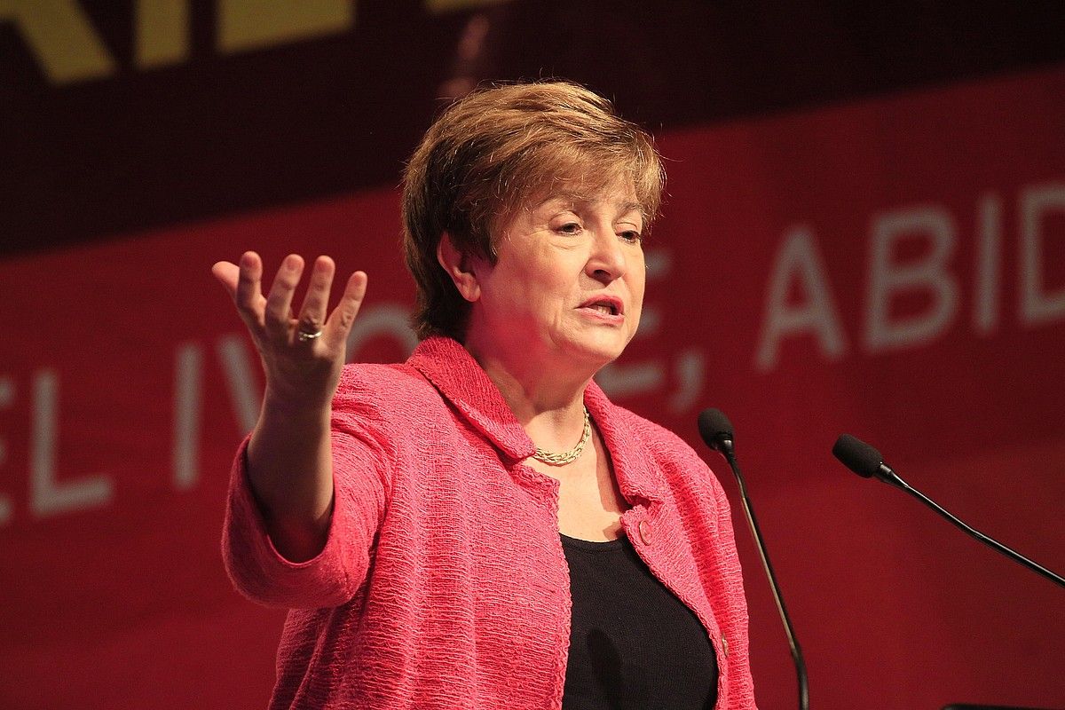 Kristalina Georgieva, artxiboko irudi batean. LEGNAN KOULA / EFE.