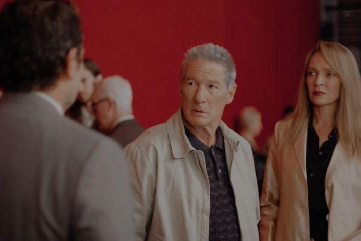 Richard Gere eta Uma Thurman aktoreak 'Oh, Canada' filmeko fotograma batean. DONOSTIA ZINEMALDIA Richard Gere eta Uma Thurman aktoreak 'Oh, Canada' filmeko fotograma batean. DONOSTIA ZINEMALDIA
