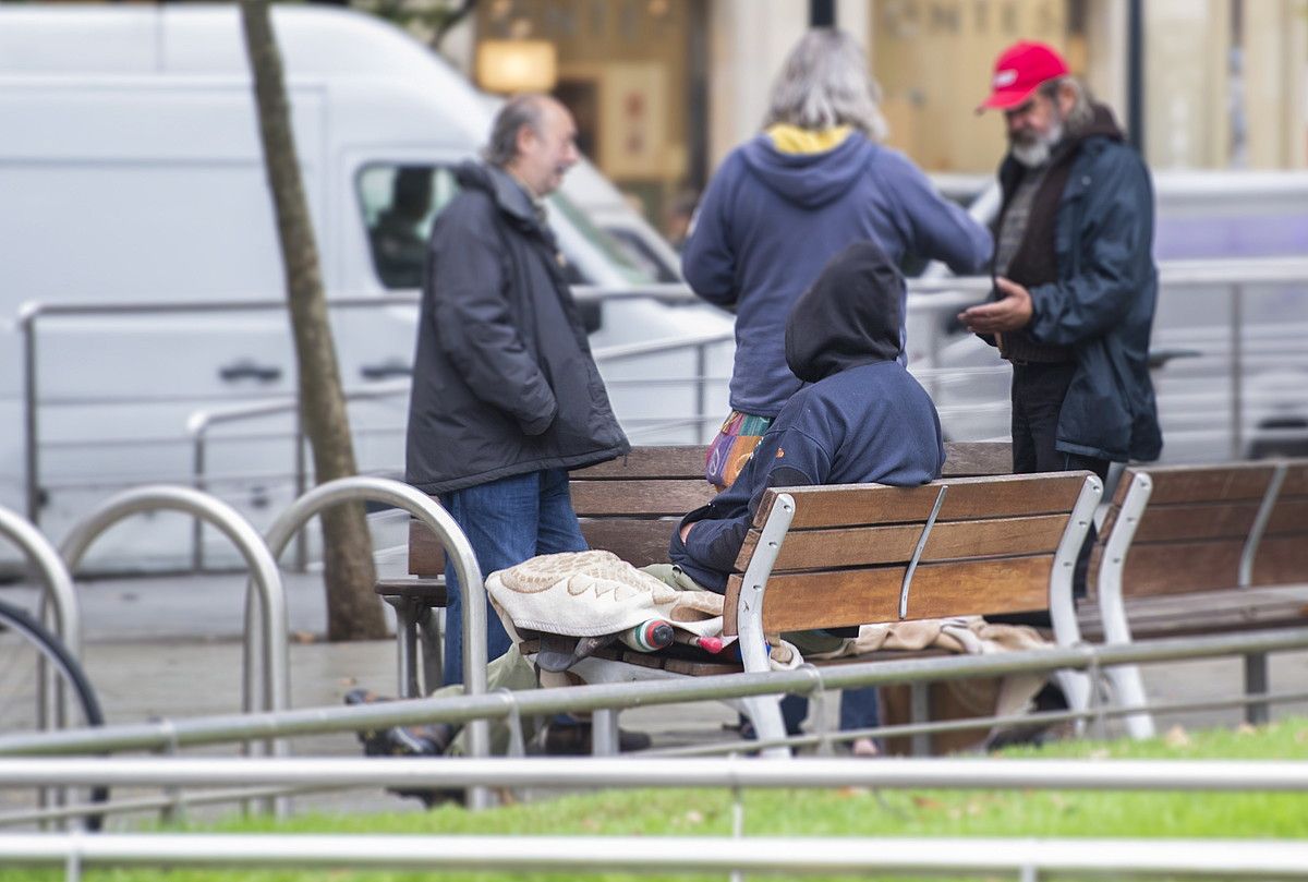 Etxegabe batzuk, Donostian. GORKA RUBIO / FOKU.