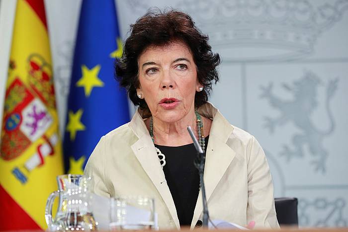 Isabel Zelaa Espainiako Gobernuko Hezkuntza ministroa. ANGEL DIAZ (EFE)