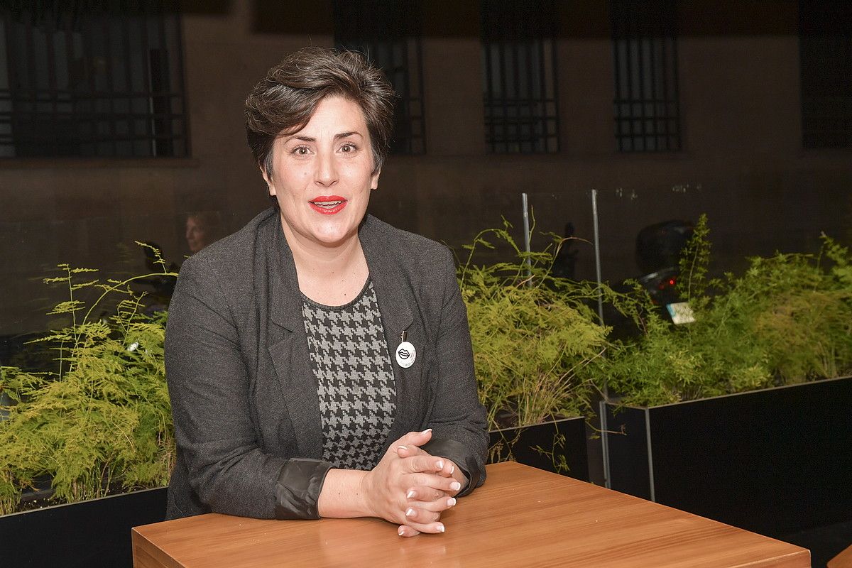 Maria Solana, Geroa Baiko Espainiako Kongresurako hautagaia. I. ZABALETA / FOKU. Maria Solana, Geroa Baiko Espainiako Kongresurako hautagaia. I. ZABALETA / FOKU.