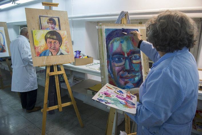 Arte eta Lanbide Eskolako ikasle bat. JUANAN RUIZ / FOKU Arte eta Lanbide Eskolako ikasle bat. JUANAN RUIZ / FOKU