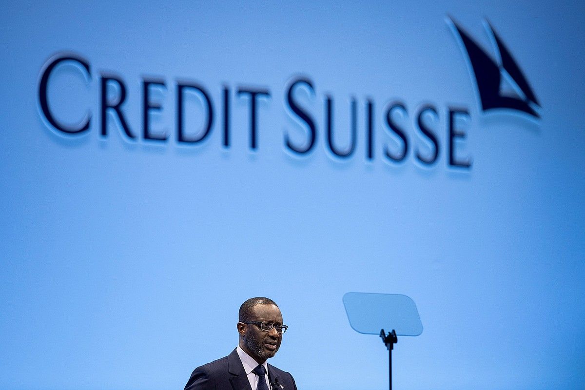 Tidjane Thiam, Credit Suisseko buruzagi exekutiboa. ENNIO LEANZA / EFE.