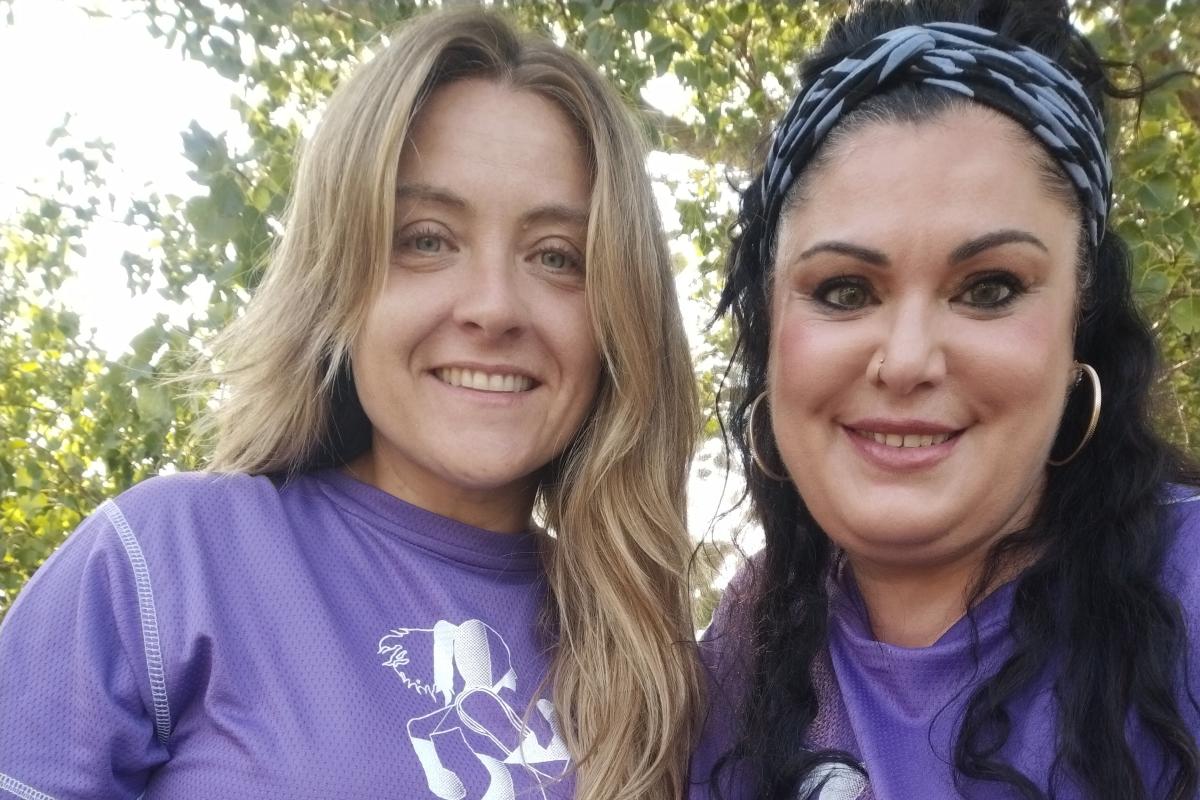 Naiara Etxezarreta Barandiaran ezkerrean, eta Maria Pesos Argomaniz eskuinean. BERRIA