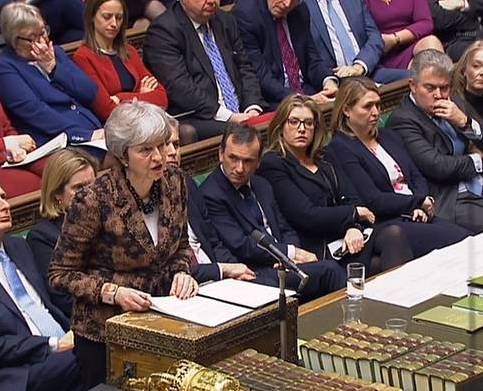Theresa May Erresuma Batuko lehen ministroa, artxiboko irudi batean. EFE