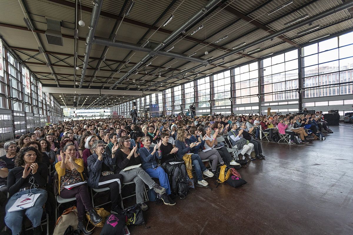 Euskal Herriko V. Jardunaldi Feministak egin dituzte asteburuan Durangon. ENDIKA PORTILLO / FOKU.