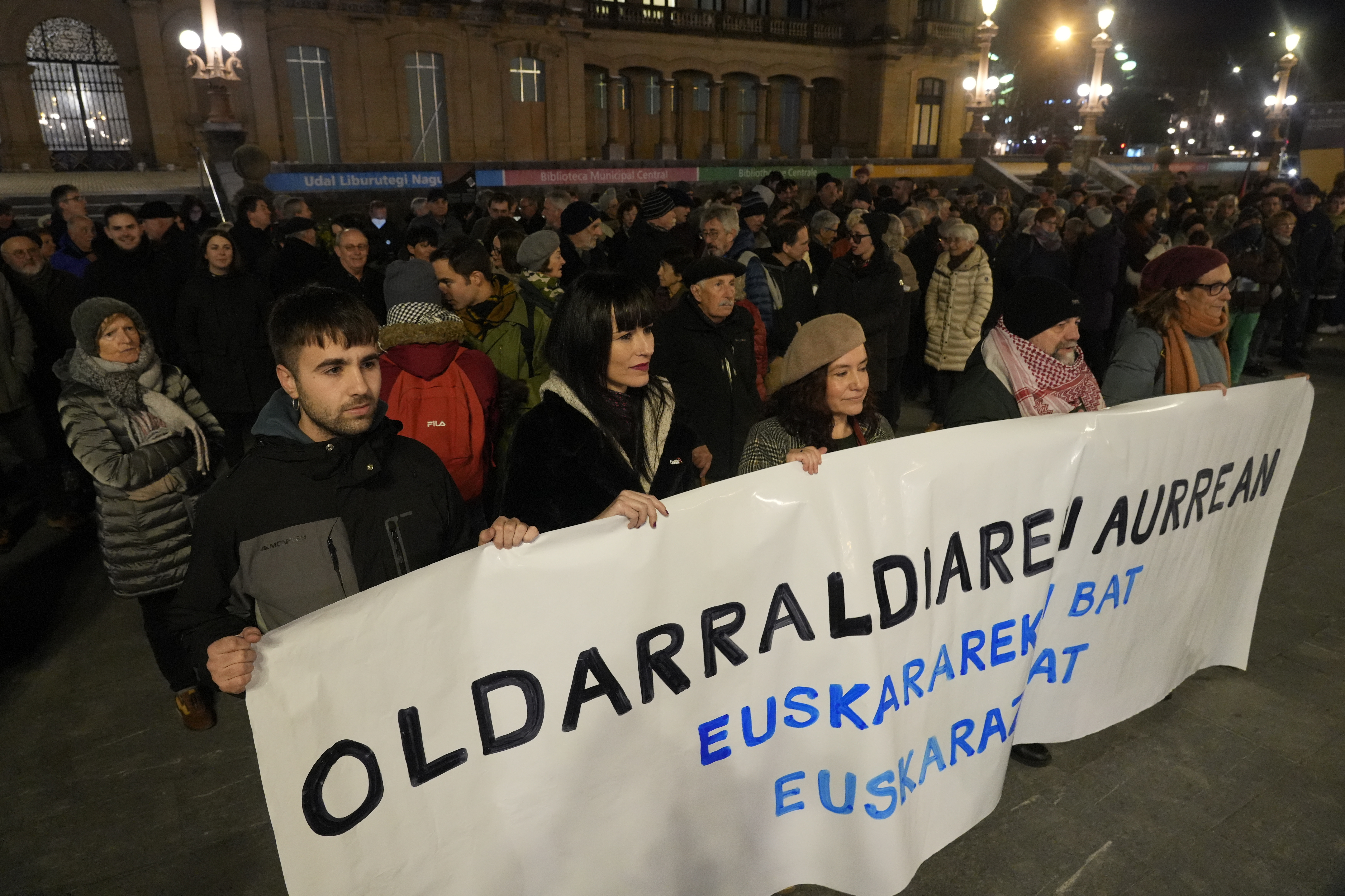 Oldarraldi judizialaren aurkako protesta bat, Donostian, artxiboko irudi batean. ANDONI CANELLADA / FOKU 
