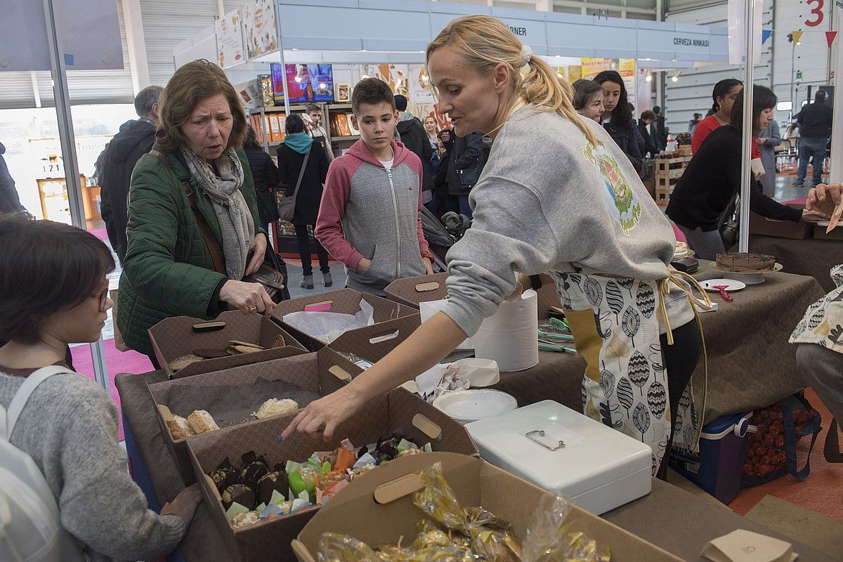 Ficoba erakustazokan egin dute produktu beganoen azoka. J.C. RUIZ / FOKU.