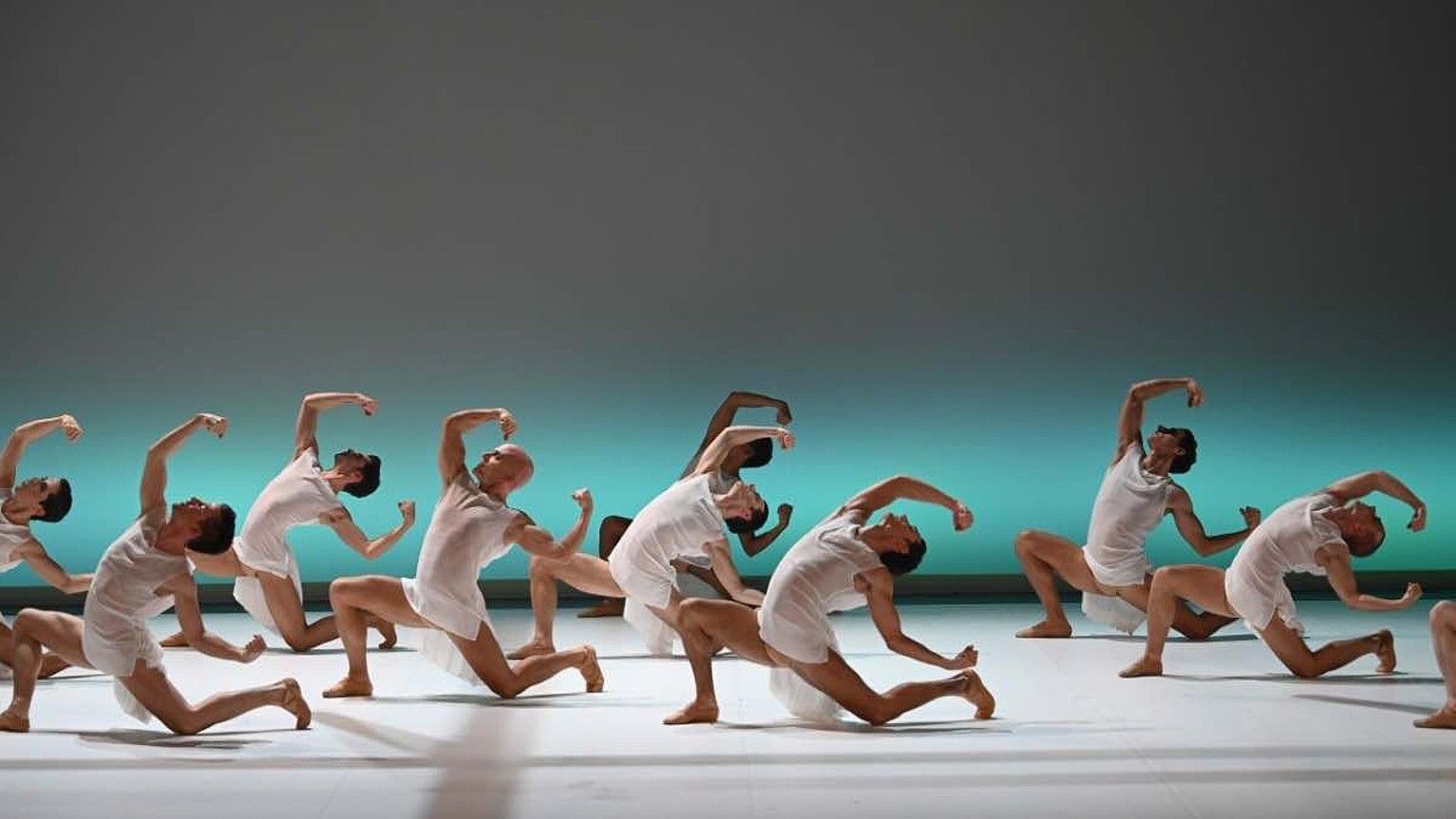 Thierry Malandainek sortutako La pastorale ikusgarriko irudi bat; Beethovenen seigarren sinfoniari zor dio izena. MALANDAIN BALLET.