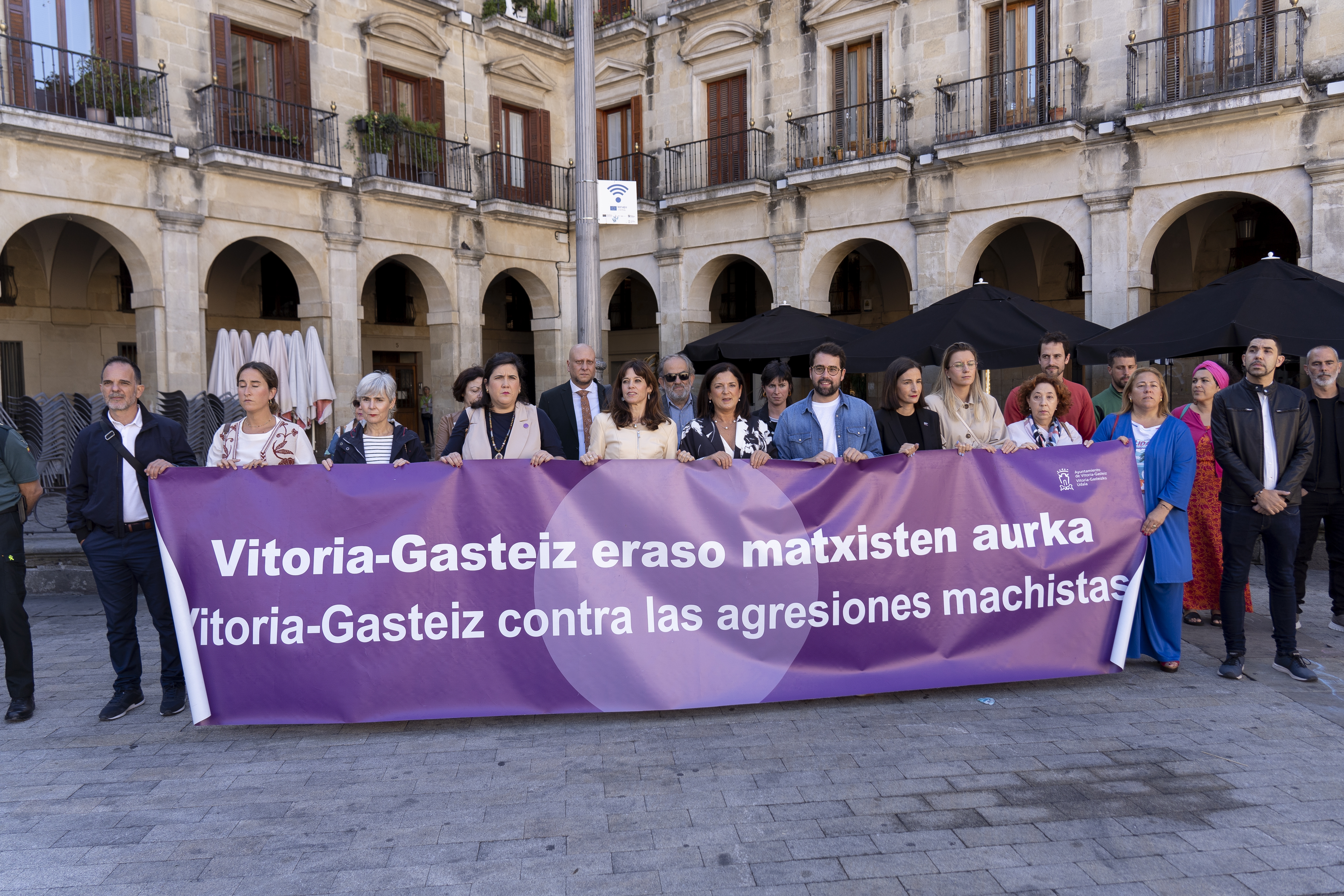 Gasteizen indarkeria matxistaren aurka egindako protesta bat. IÑIGO URIZ / FOKU