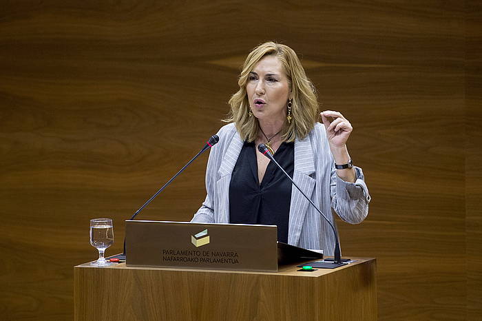 Ana Beltran parlamentaria, artxiboko argazki batean. IñIGO URIZ, FOKU