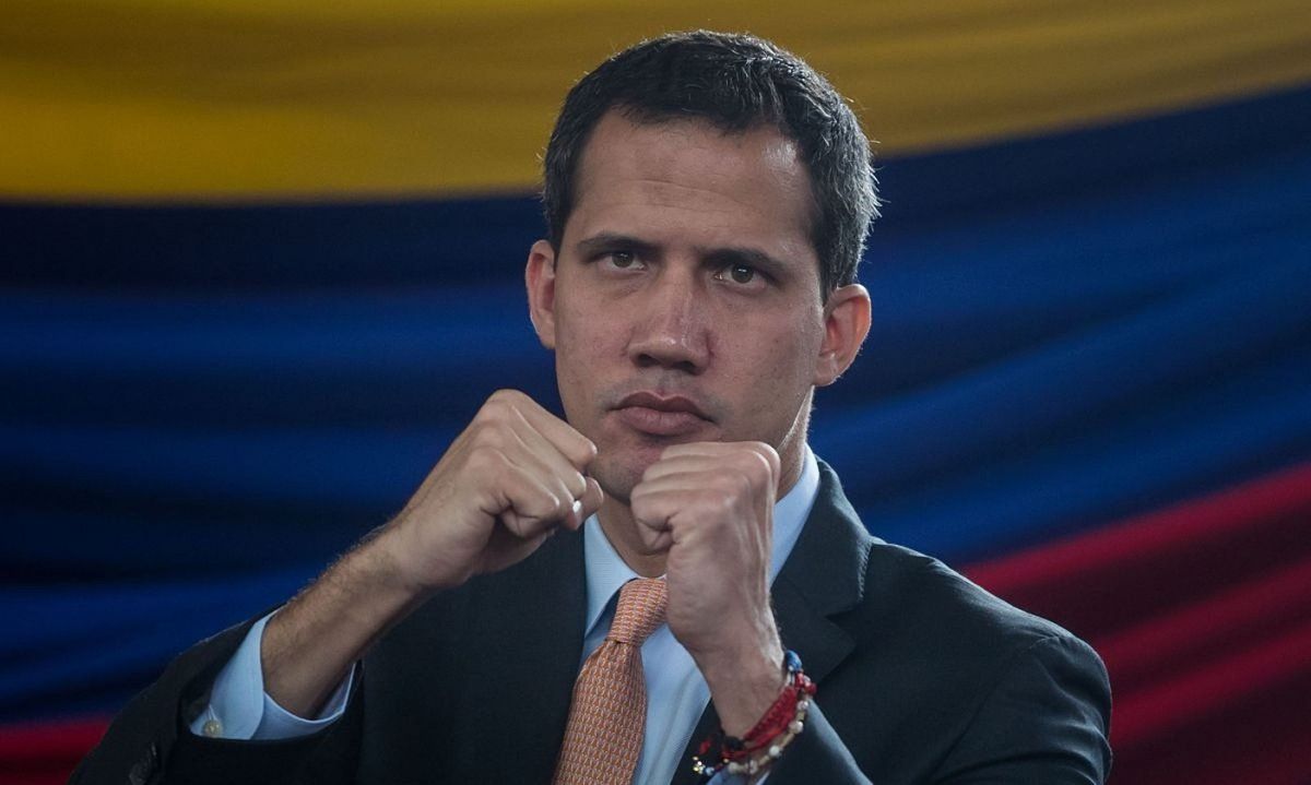 Juan Guaido Venezuelako oposizioko buruak iragarri du Telesur «askatasunaren zerbitzuan» jarri nahi duela. M. G. / EFE.