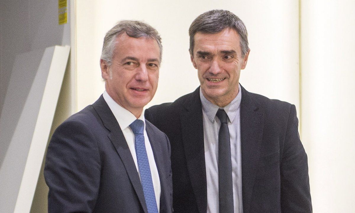 Iñigo Urkullu eta Jonan Fernandez, Bilbon. MARISOL RAMIREZ / FOKU.