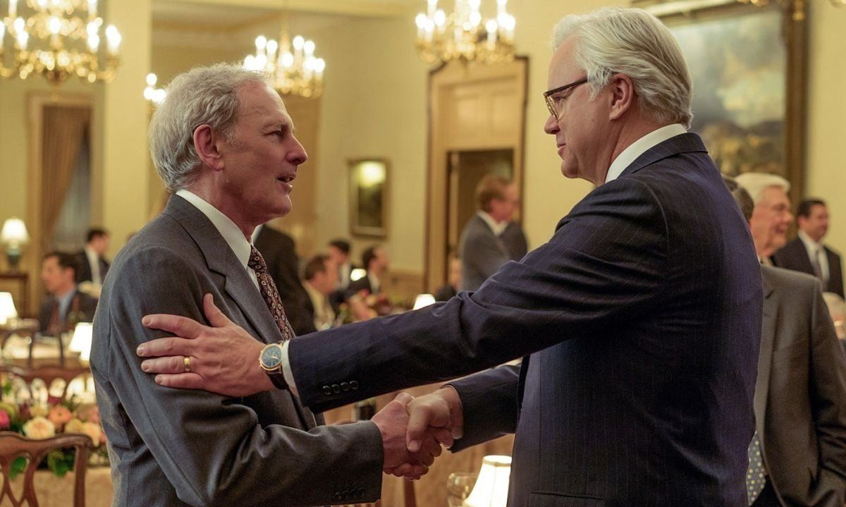 Victor Garber eta Tim Robbins, Dark Waters filmeko eszena batean. EFE / MARY CYBULSKI / FOCUS FEATURES. Victor Garber eta Tim Robbins, Dark Waters filmeko eszena batean. EFE / MARY CYBULSKI / FOCUS FEATURES.