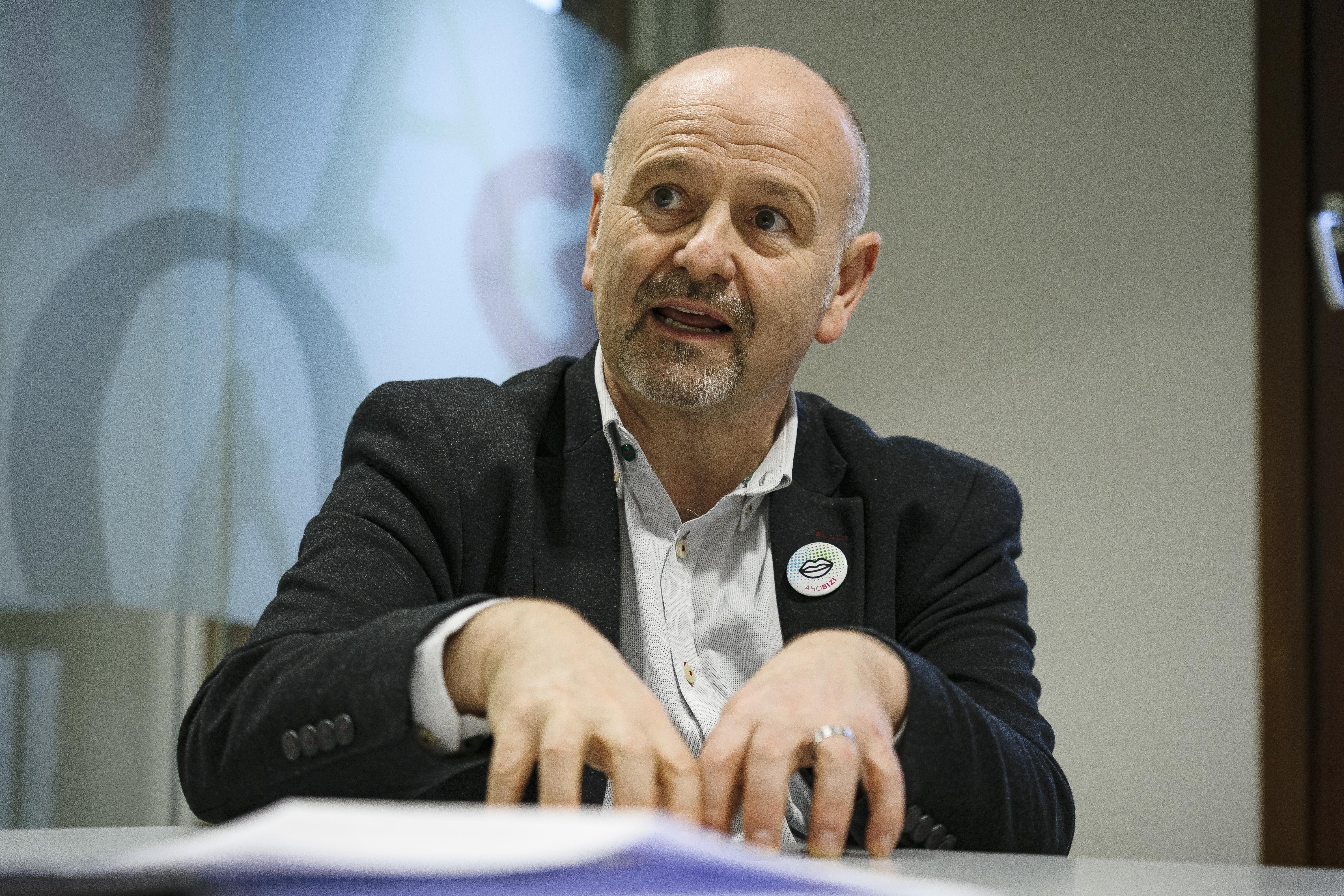 Joanmari Larrarte, artxiboko irudi batean. ARITZ LOIOLA/ FOKU
