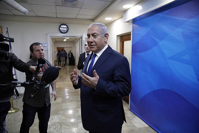 Benjamin Netanyahu, joan den igandean, Jerusalemen. ABIR SULTAN/POOL/EFE